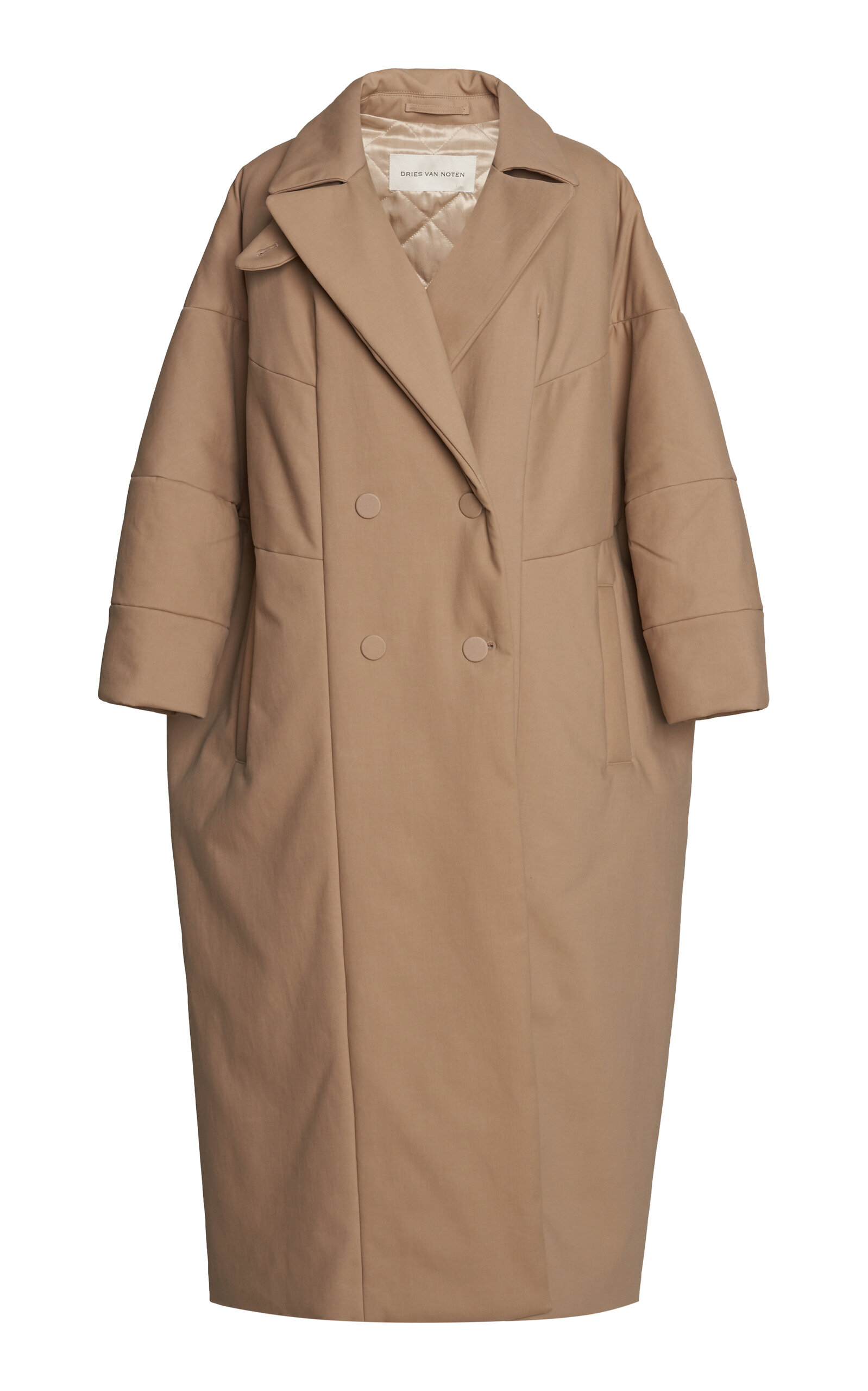 Dries Van Noten Roxana Oversized Stretch-Cotton Coat - Neutral