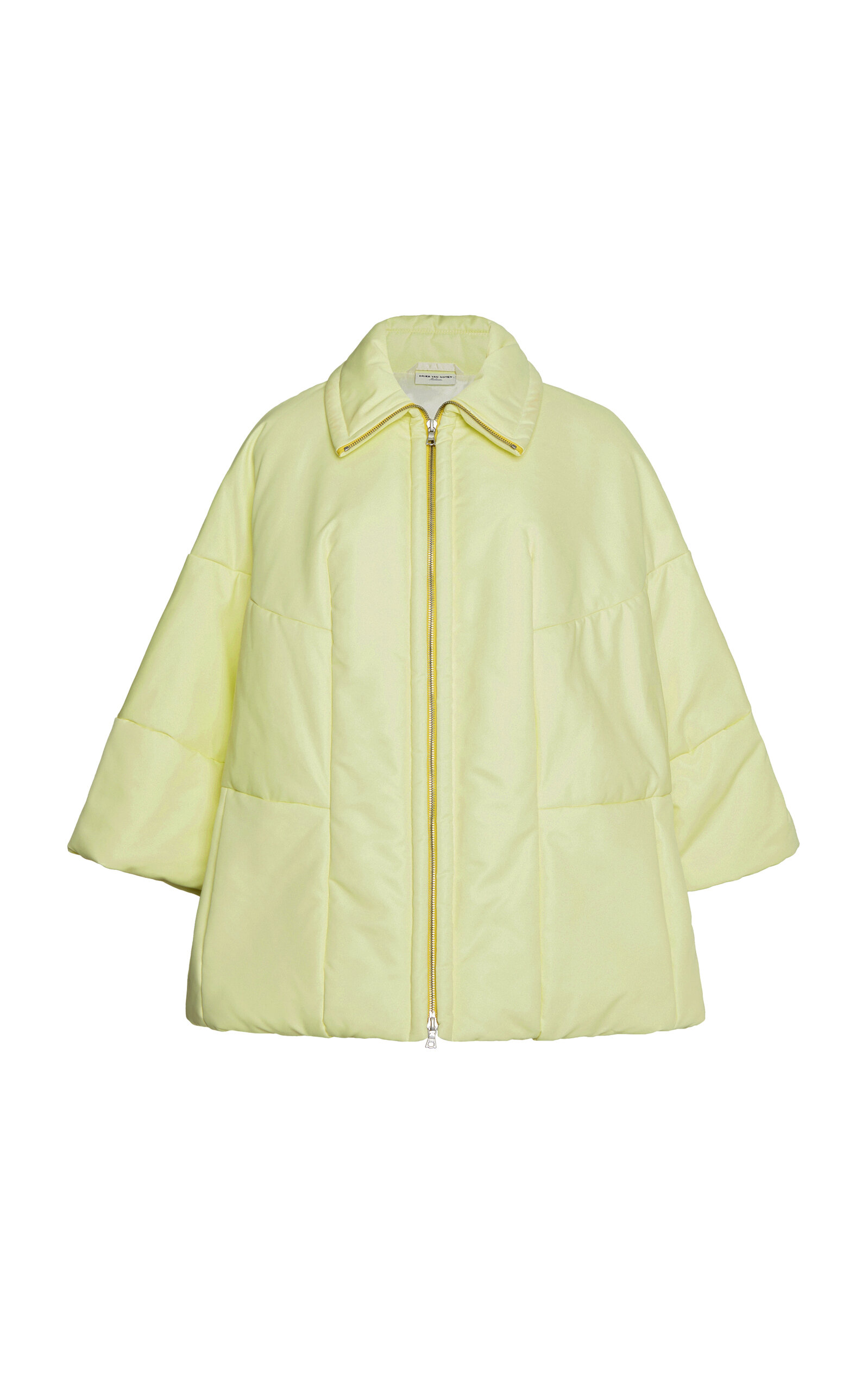 Dries Van Noten Violetta Stand-Collar Jacket - Yellow