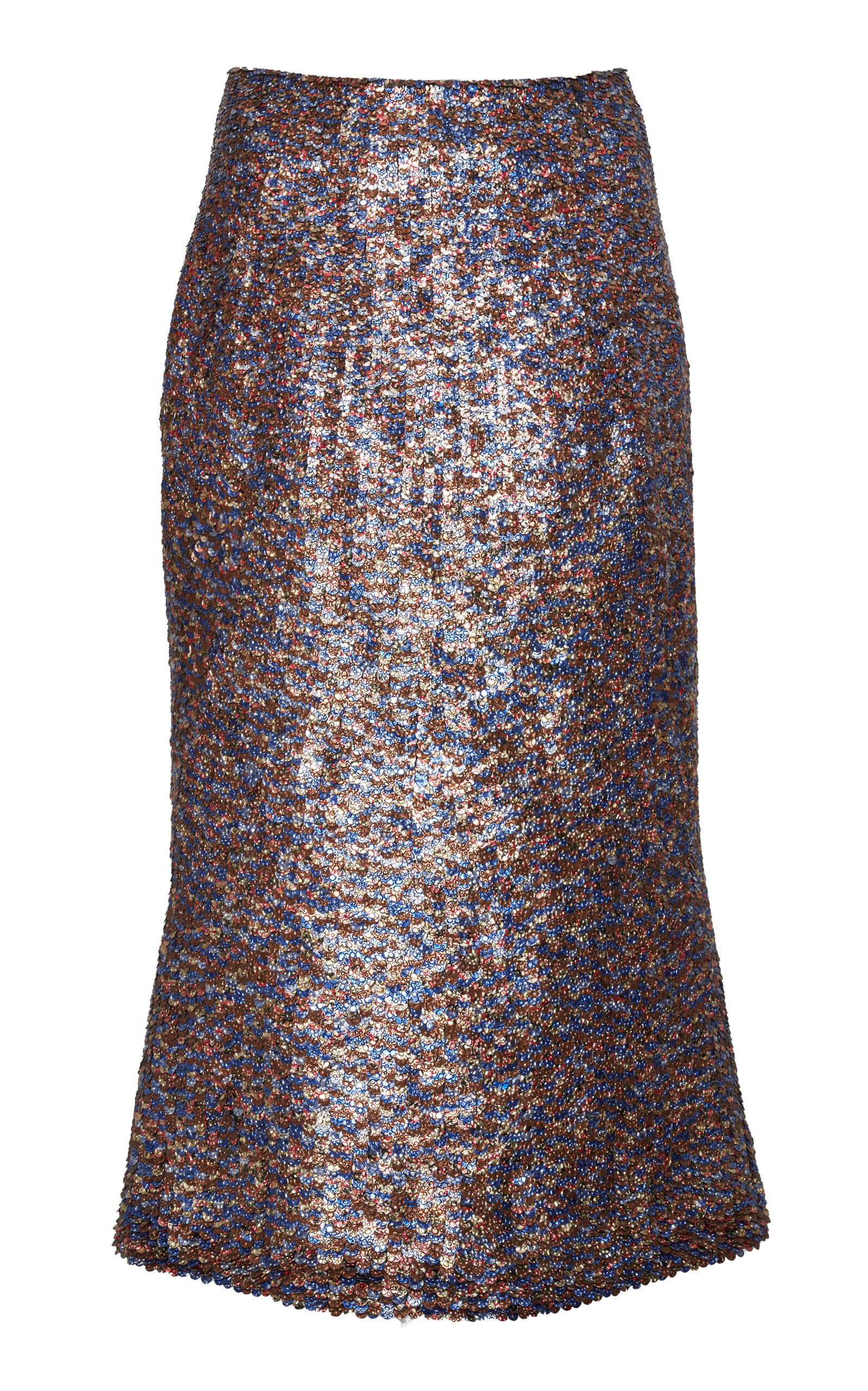Dries Van Noten Sibyl Sequined Wool-Blend Midi Skirt - Multi