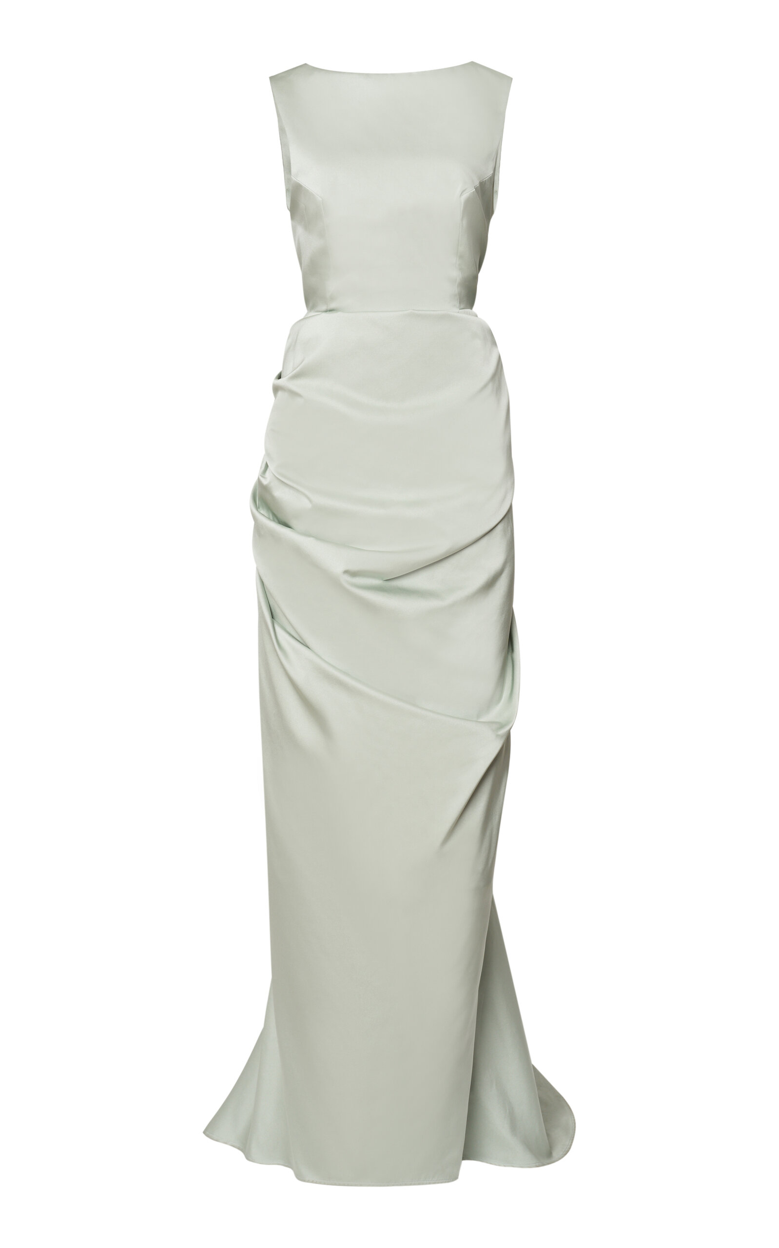 Dries Van Noten Danama Draped Crepe Gown - Ivory - Women's Clothing
