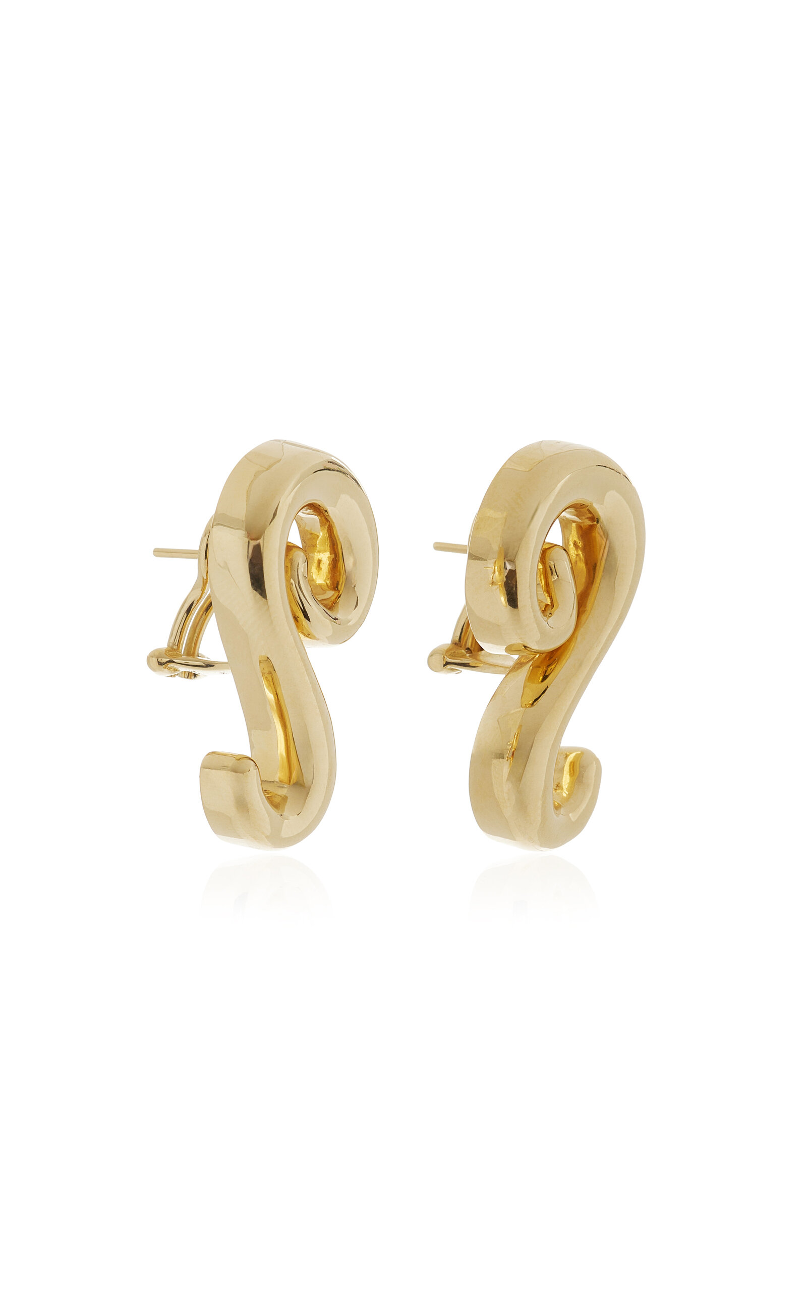 S 18K Yellow Gold Earrings
