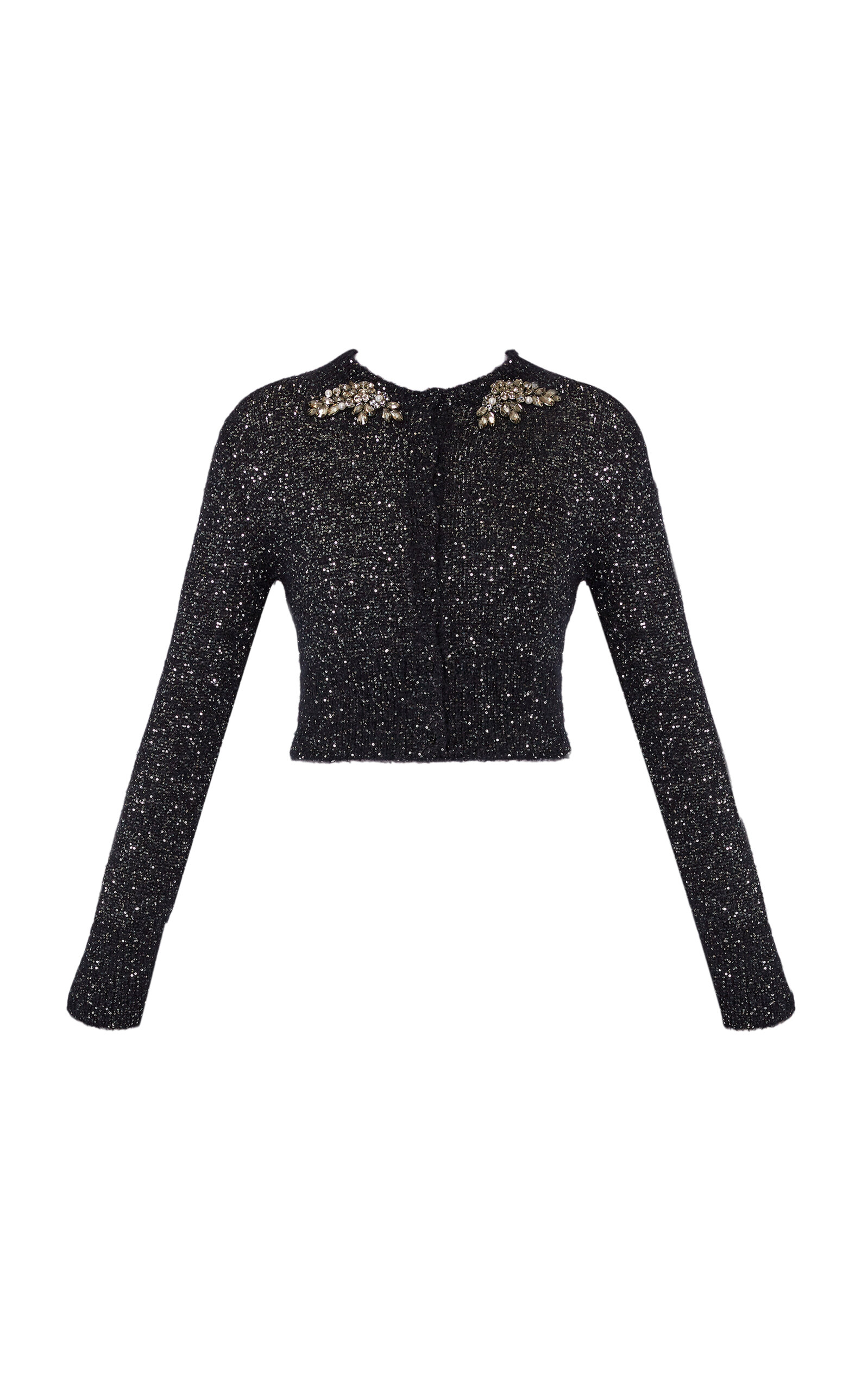 Erdem Embellished Alpaca-Blend Cardigan