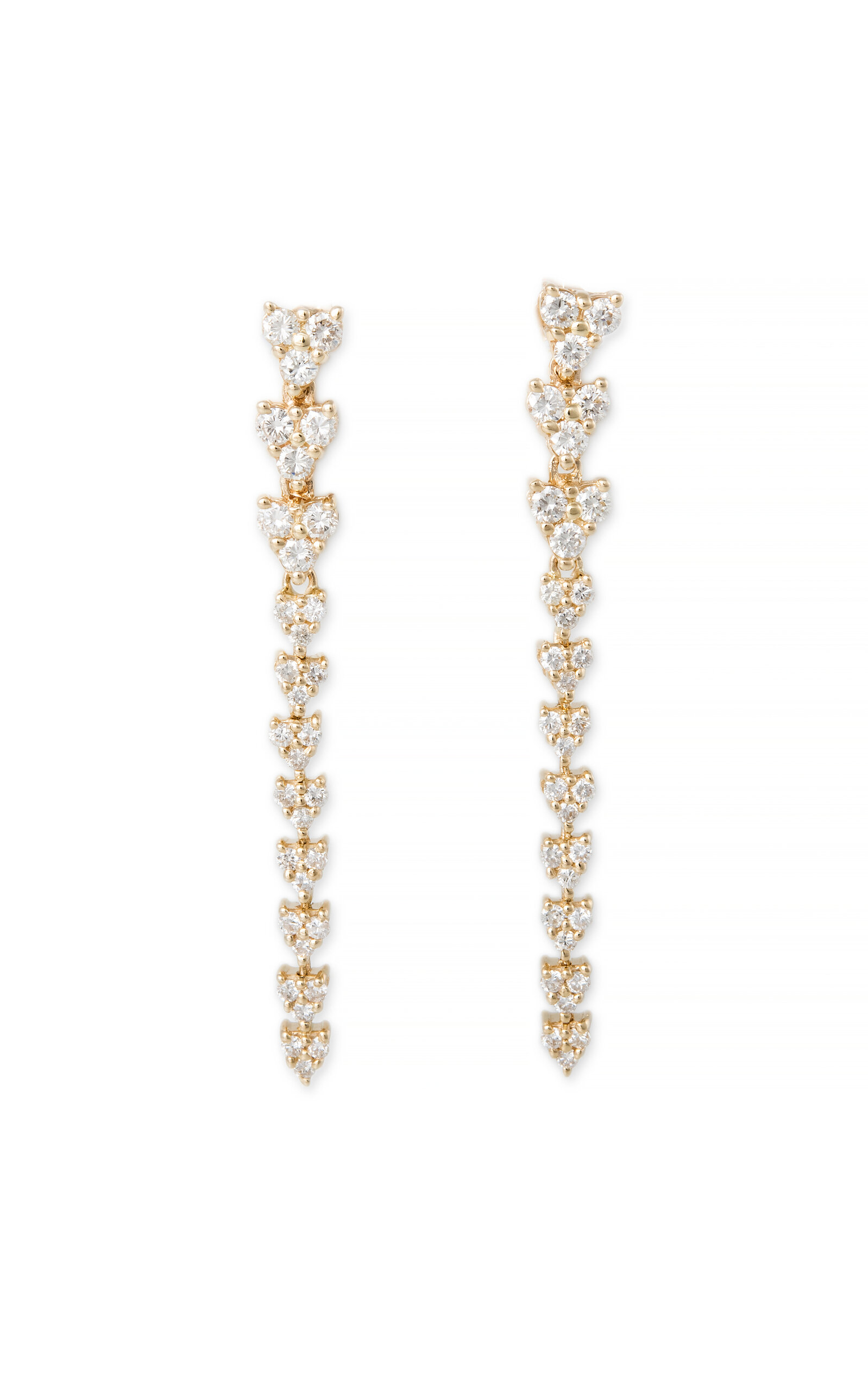 Lip 14K Yellow Gold Diamond Earrings