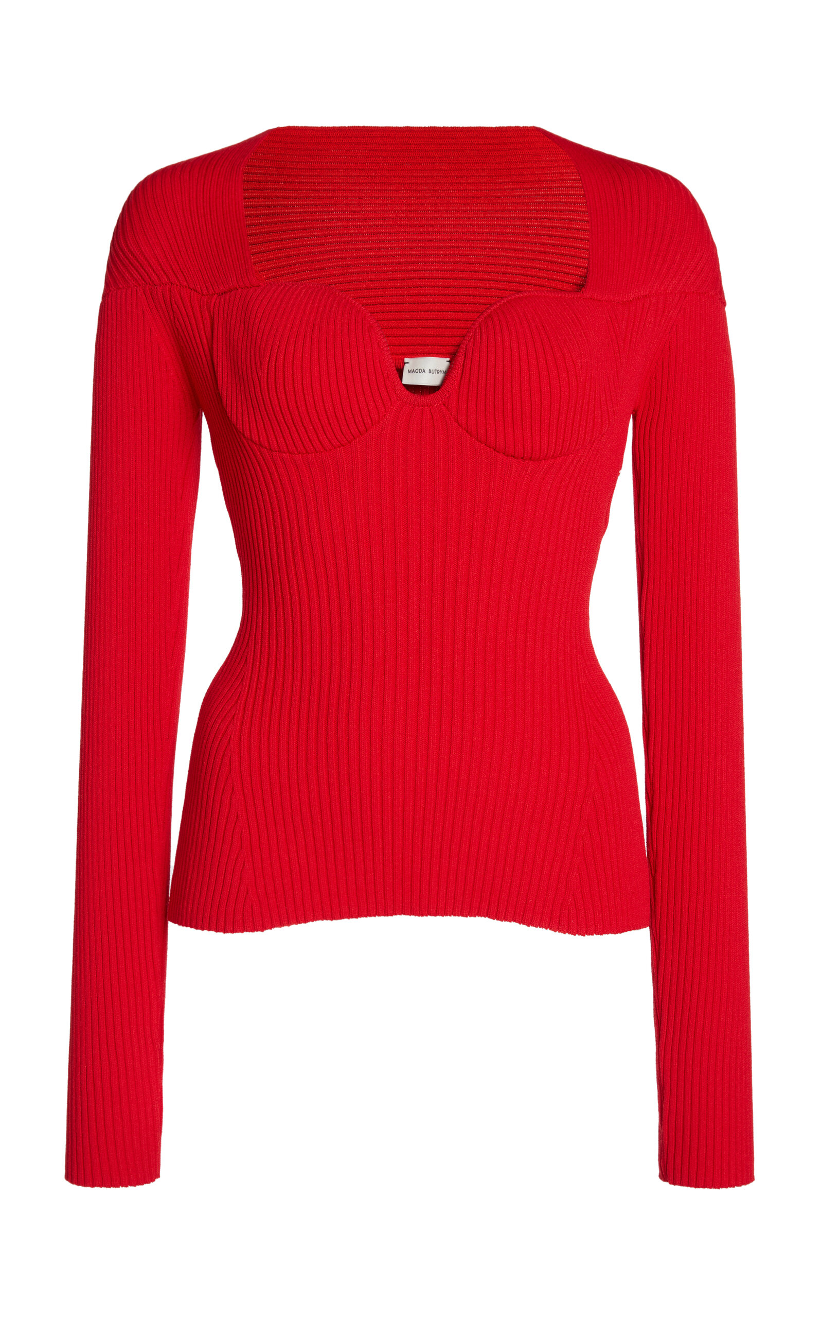 Magda Butrym '06' Knitwear Sweater Off-the-shoulder Design In Red