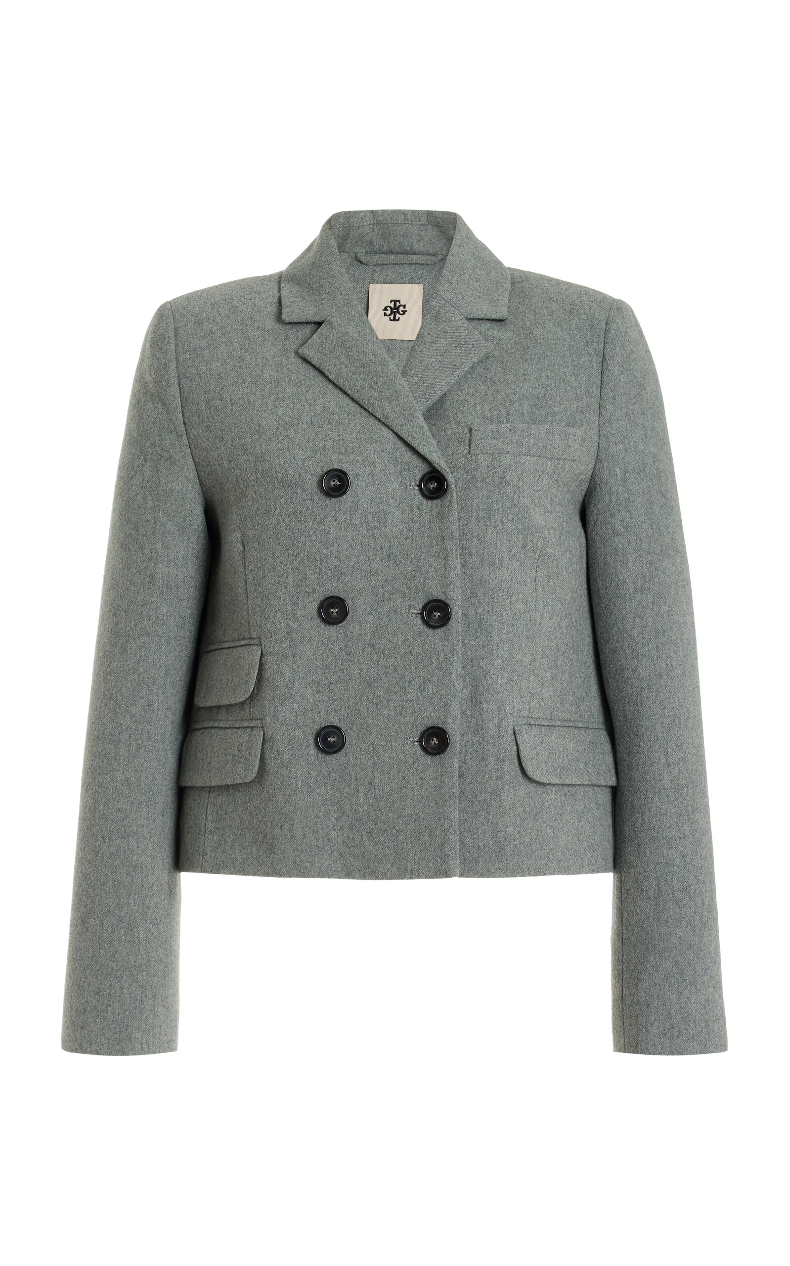 Mille Double-Breasted Wool-Blend Blazer