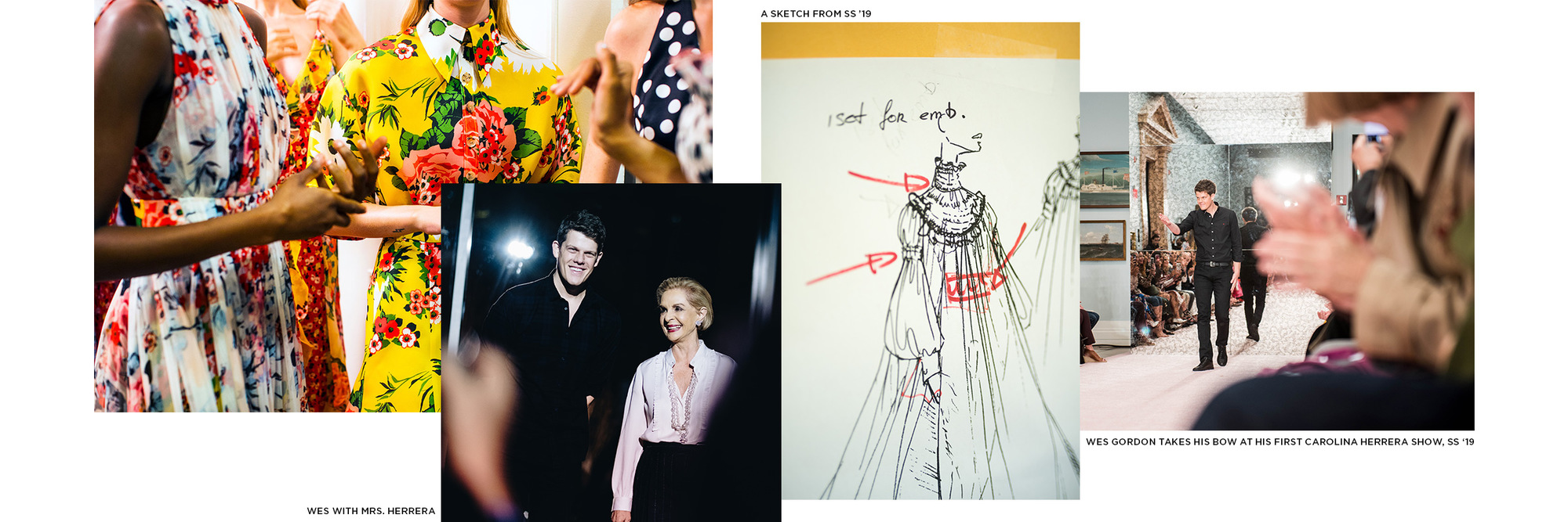 Wes Gordon fashion designs at Carolina Herrera