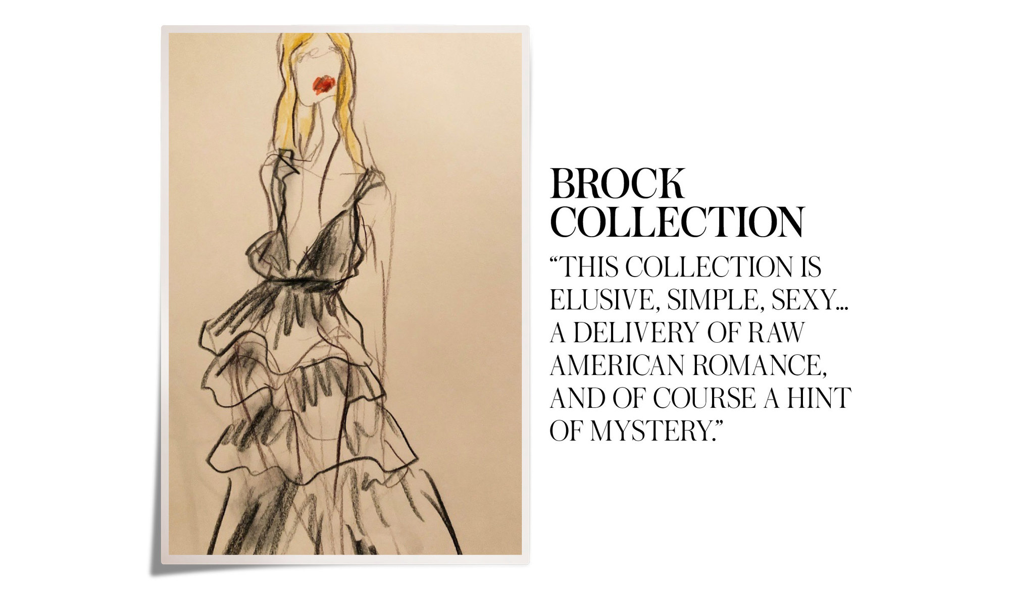 Brock Collection Fall/ Winter 2019 collection at Moda Operandi