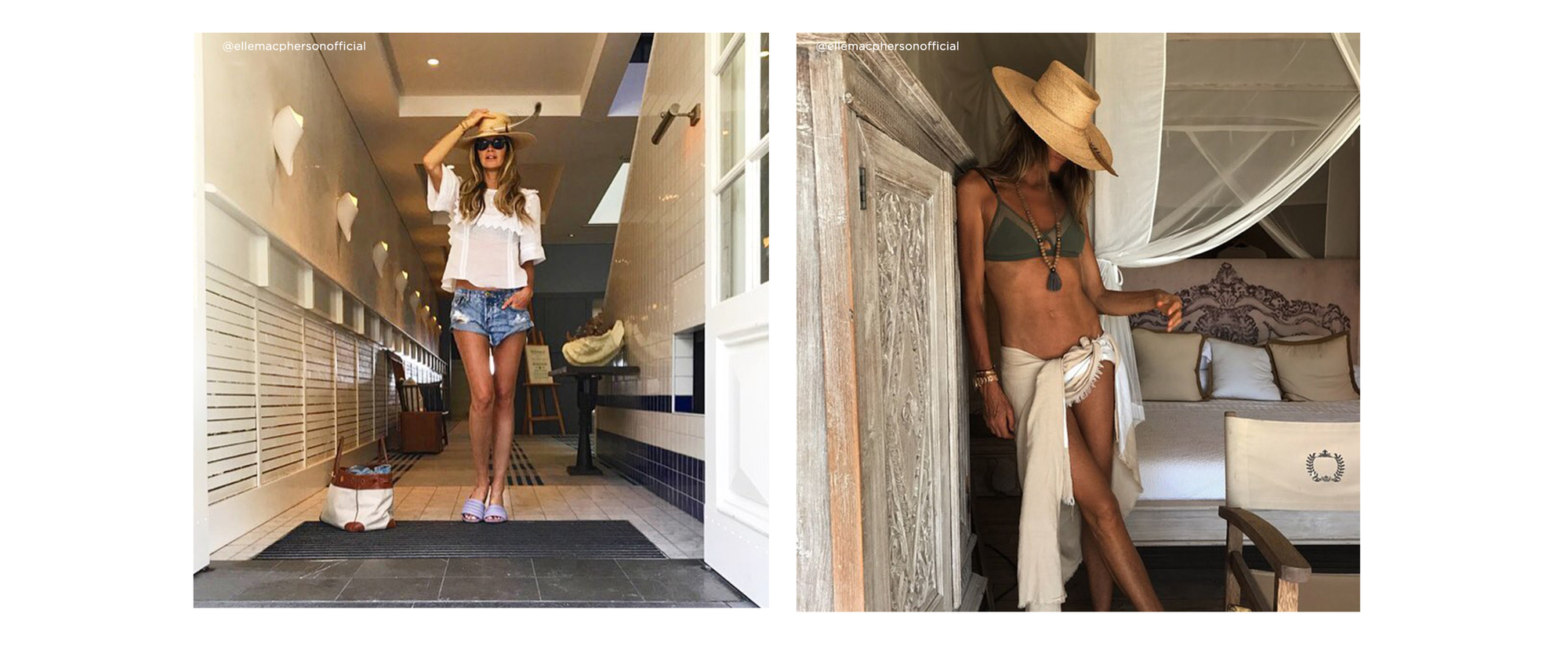 Elle Macpherson at home Elle Macpherson beauty