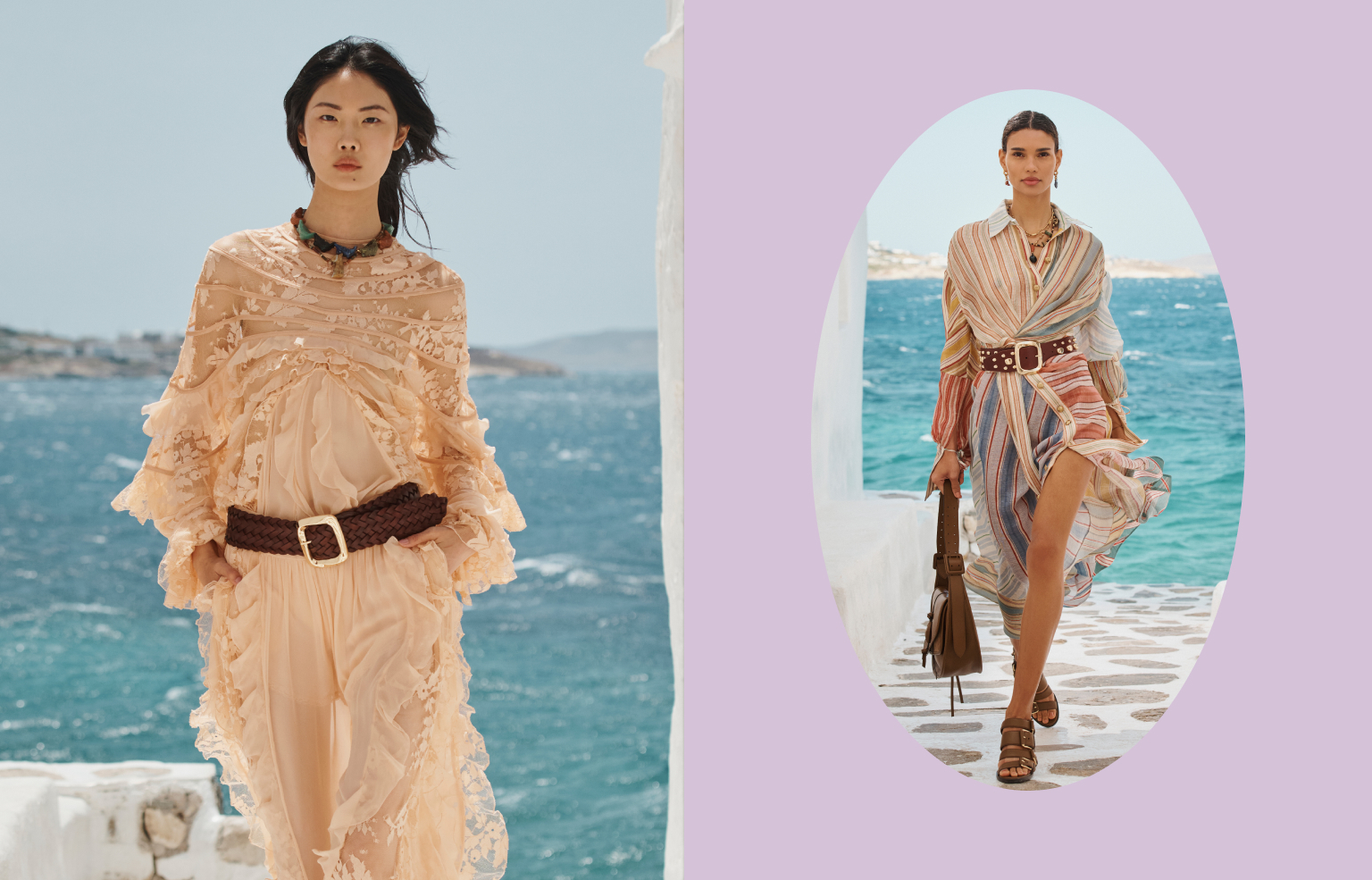 ワンピースその他 ZIMMERMANN Women Dresses Zimmermann // Pink & Multicolour Floral Ruffled Silk Dress